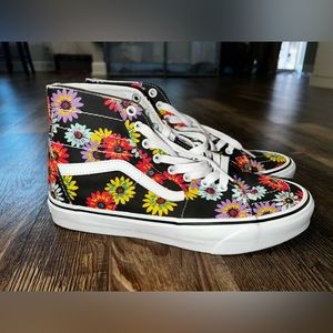 Vans Sk8-Hi Tapered Skate Shoe - Peace Floral Women 10.5